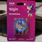 Pilha recarregável AAA 900mAh Elgin com 4 unidades Palito na Amazon