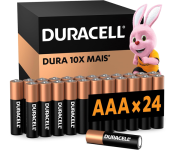 Pilhas Alcalinas Duracell AAA Palito Pack 24 Unidades – Dura Mais – Ideal para Controle de Videogame e Brinquedos na Amazon