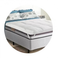 Pillow Top Basic Casal Trevalla 200 Fios Branco na Magazine Luiza