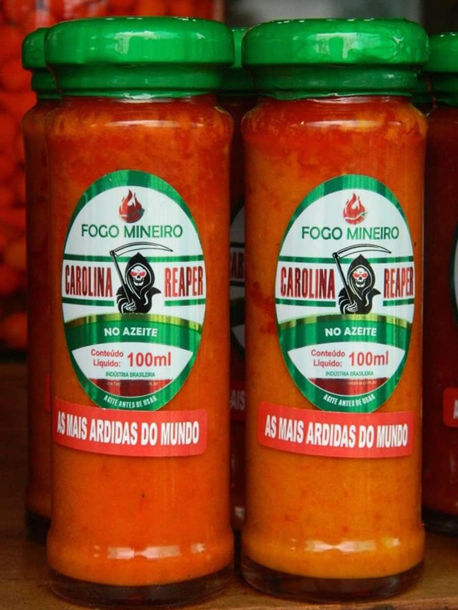 Pimenta Carolina Reaper No Azeite 100ml – Fogo Mineiro na Amazon