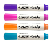 Pincel Marcador de Quadro Branco BIC Markingc 4 Cores na Amazon