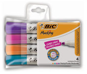 Pincel Marcador de Quadro Branco BIC Markingc – 4 cores na Amazon