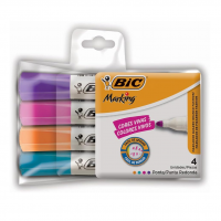 Pincel Marcador De Quadro Branco BIC Markingc/4 Cores Fashion 930094 na Amazon