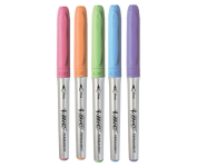 Pincel Marcador Permanente Color Pastel, Ponta Média, 6 Cores na Amazon