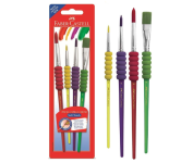 Pincel Soft Touch 4 Unidades, Faber-Castell na Amazon