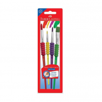 Pincel Soft Touch, Faber-Castell, 181600, Multicor, Pacote De 4 na Amazon