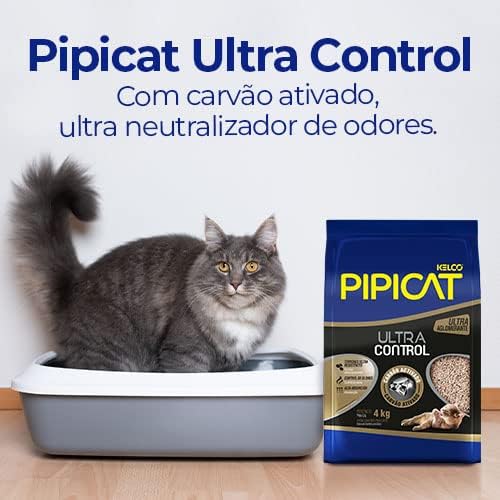 Pipicat Areia Higiênica Ultra Control 4 kg na Amazon