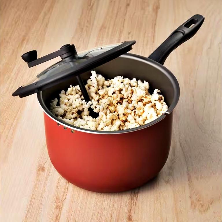 Pipoqueira Antiaderente Tampa de Vidro 4,20 Litros Cereja Brinox 7102/157 na Amazon