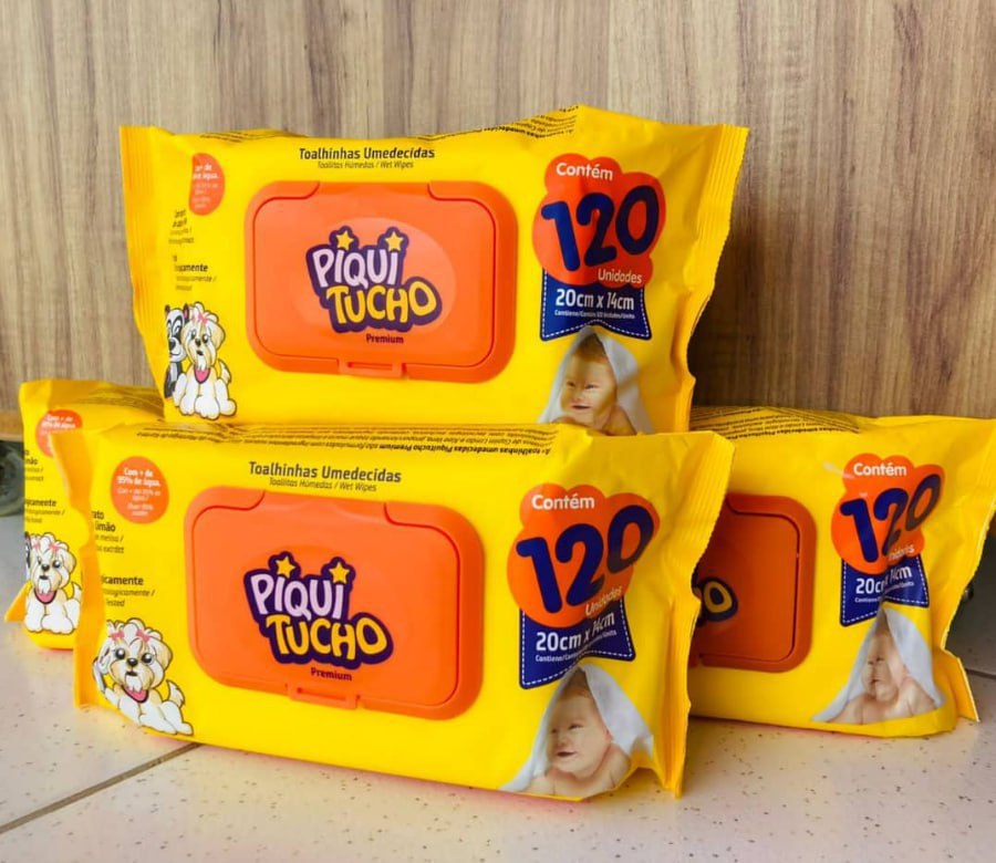 PIQUITUCHO Toalhinhas Umed Premium 1 Unidade Com 120 Lenços Umedecidos na Amazon