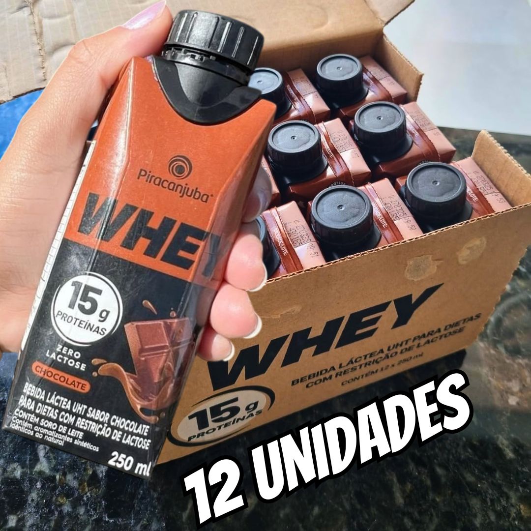 Piracanjuba ProForce 15g de Proteínas Zero Lactose Sabor Chocolate – 12 Unidades de 250ml na Amazon