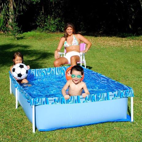 Piscina 1000 L Retangular, Mor, Multicor na Amazon