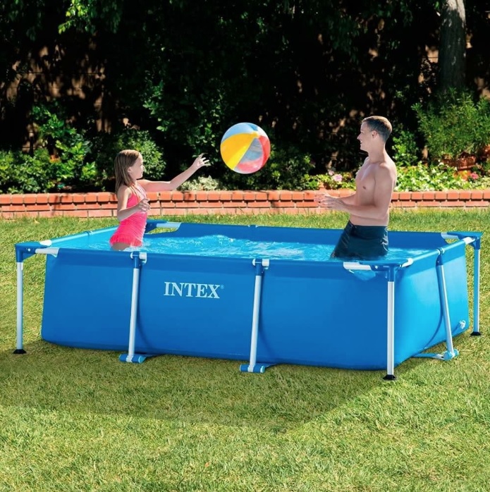 Piscina De Armação Retangular 1.662 L Intex na Amazon