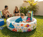 Piscina Infantil Inflável 180L 3 Anéis Estampa Fundo do Mar Redonda na Amazon