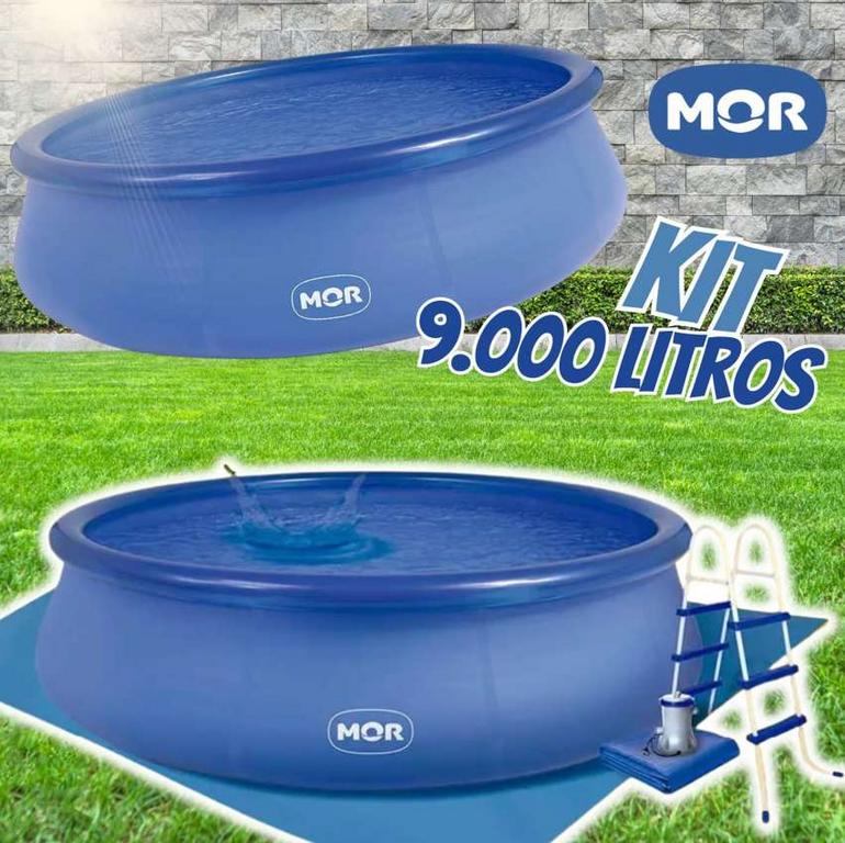 Piscina Inflável 9.000 Litros Combo 110V – MOR na Magazine Luiza