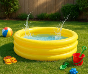 Piscina Inflável Infantil 140 Litros – Diversão no Verão para Crianças – PVC Resistente na Amazon