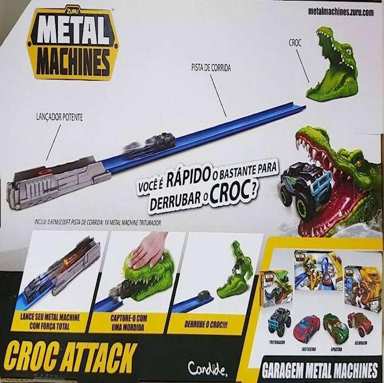Pista Metal Machines Croc Attack Candide 8704 na Carrefour