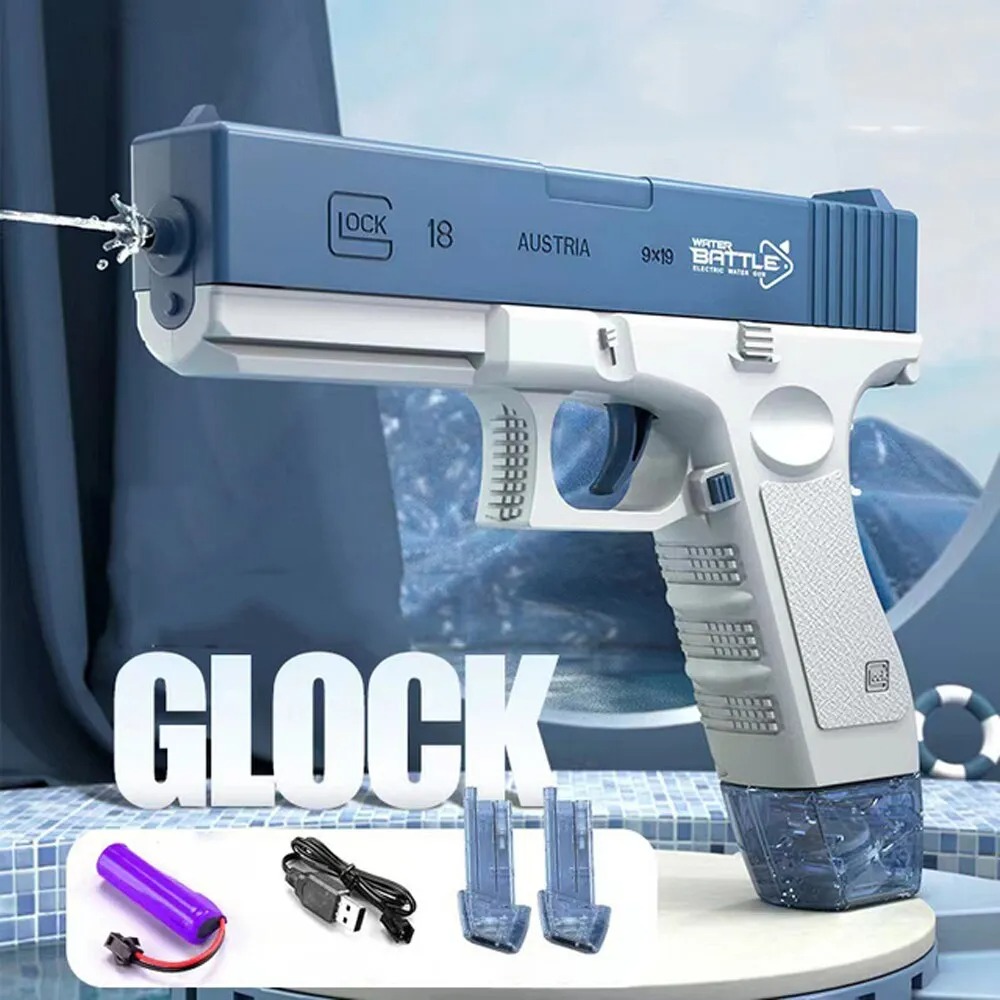Pistola de água Elétrica Glock na Aliexpress