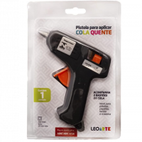 Pistola De Cola Quente 10w Bivolt Pequena, 01 Unidade Leonora, Preto, Pequeno na Amazon