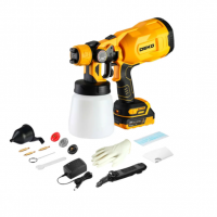 Pistola De Pintura Pulverizadora 800ml à Bateria Lí-ion 20V Com Carregador E Acessórios - DEKO-DKSG20Q1Y-S1 na Loja do Mecânico