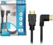 PIX Cabo HDMI 2.0 4K 19 Pinos – Plug 90 Graus, 2 Metros na Amazon
