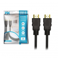 PIX Cabo Hdmi 2.0 4K Hdr 19P 2M Pix Gold, Preto na Amazon