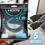 PIX Cabo Hdmi 2.0 4K Hdr 19P 5M Gold, 5 metros, Preto na Amazon