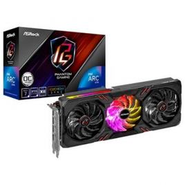 Placa de Vídeo ASRock Intel ARC A770 Phantom Gaming D OC 8GB GDDR6 256-bit - 90-GA3TZZ-00UANF na KaBuM!