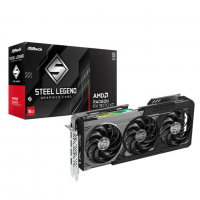 Placa De Vídeo AsRock RX 9070 XT Steel Legend Dark 16GB GDDR6 256bits na Gigantec