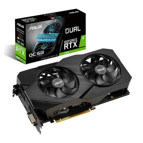 Placa de Video Asus GeForce RTX 2060 Dual OC Edition 6GB GDDR6 192-bit, DUAL-RTX2060-O6G-EVO na Magazine Luiza