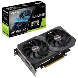 Placa de Vídeo Asus NVIDIA GeForce RTX 3060 TI O8G Mini V2 OC Dual RGB 8GB GDDR6 LHR DLSS Ray Tracing - 90YV0FT2-M0NA00 na KaBuM!