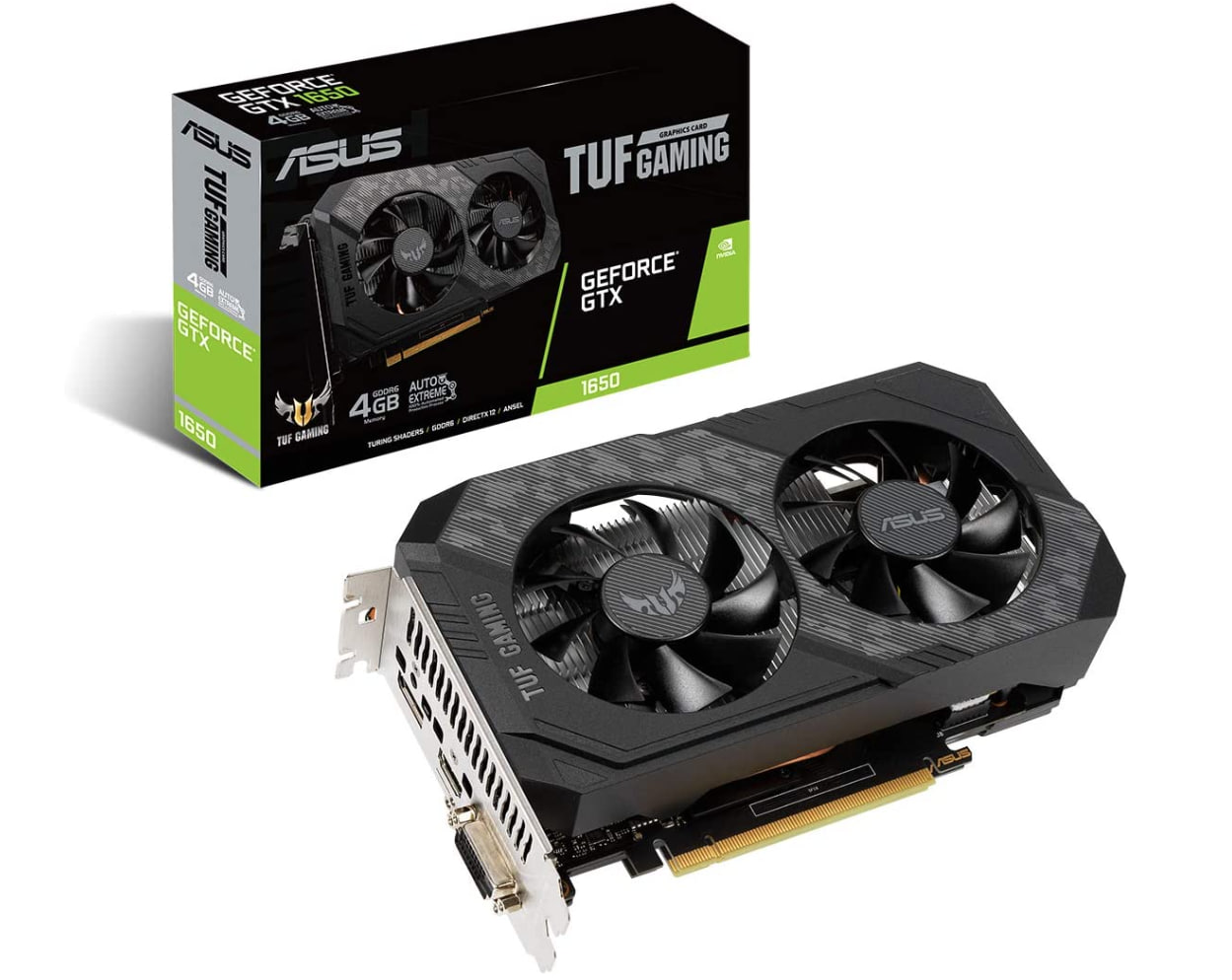 Placa de Vídeo ASUS TUF Gaming – GeForce GTX 1650, 4GB DDR6 na Amazon