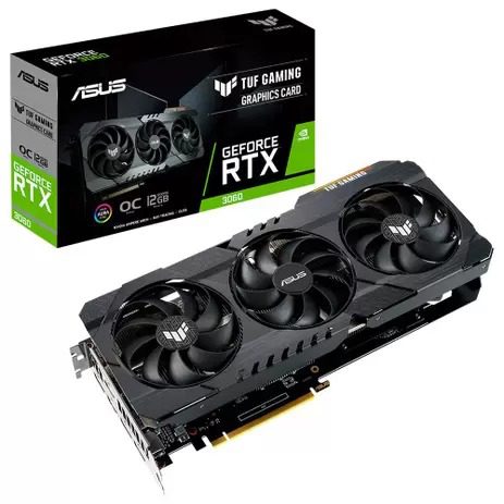 Placa de Vídeo ASUS TUF RTX 3060 O12G V2 Gaming LHR, 15 Gbps, 12GB GDDR6, RGB, Ray Tracing, DLSS – 90YV0GC0-M0NA10 na Magazine Luiza
