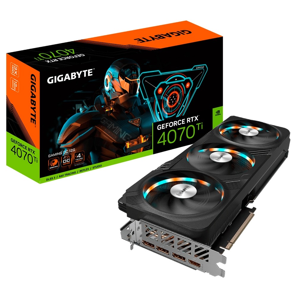 Placa de Video Gigabyte GeForce RTX 4070 Ti GAMING OC, 12GB, GDDR6X, DLSS, Ray Tracing, GV-N407TGAMING OC-12GD na Terabyte Shop