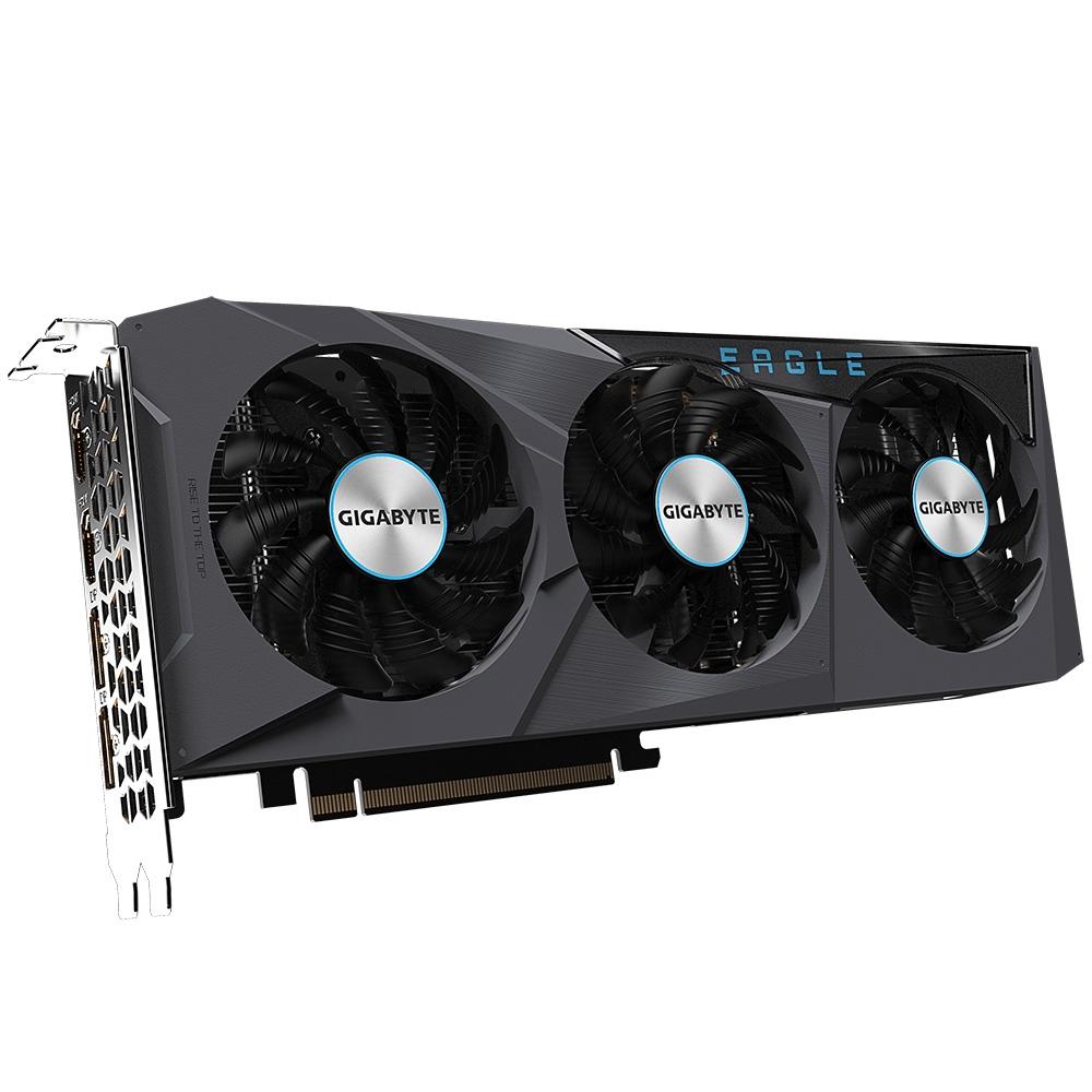 Placa de Vídeo Gigabyte Radeon RX 6600 EAGLE, 8GB GDDR6, Preto – GV-R66EAGLE-8GD na KaBuM!