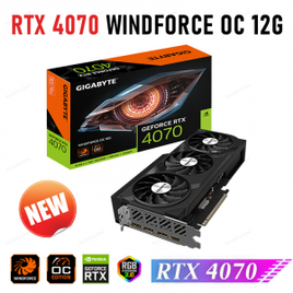 Placa de vídeo Gigabyte RTX 4070 WINDFORCE OC 12G GDDR6X GPU 192 bit na Aliexpress
