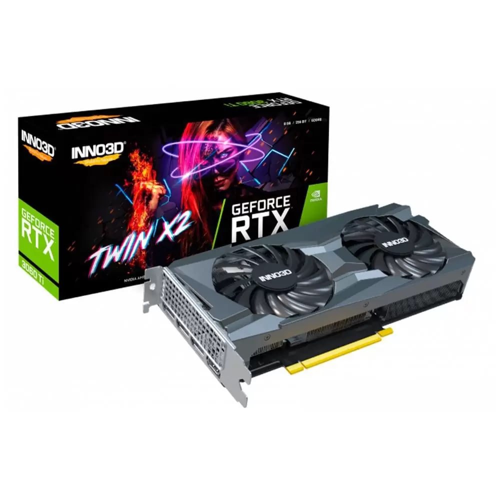 Placa de video Inno3D Nvidia Geforce RTX3060 Ti Twin X2 LHR 8Gb GDDR6 256 bits Dual fan – N306T2-08D6-119032DH – Inno 3d na Magazine Luiza