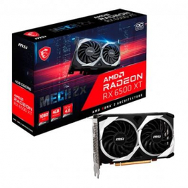 Placa de Vídeo MSI AMD Radeon RX 6500 XT MECH 2X 4G OC 4GB GDDR6 AMD RDNA 2 na KaBuM!
