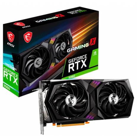 Placa de Vídeo MSI NVIDIA GeForce RTX 3060 Gaming X, 12GB GDDR, RGB, DLSS, Ray Tracing – 912-V397-019 – Magazine na Magazine Luiza