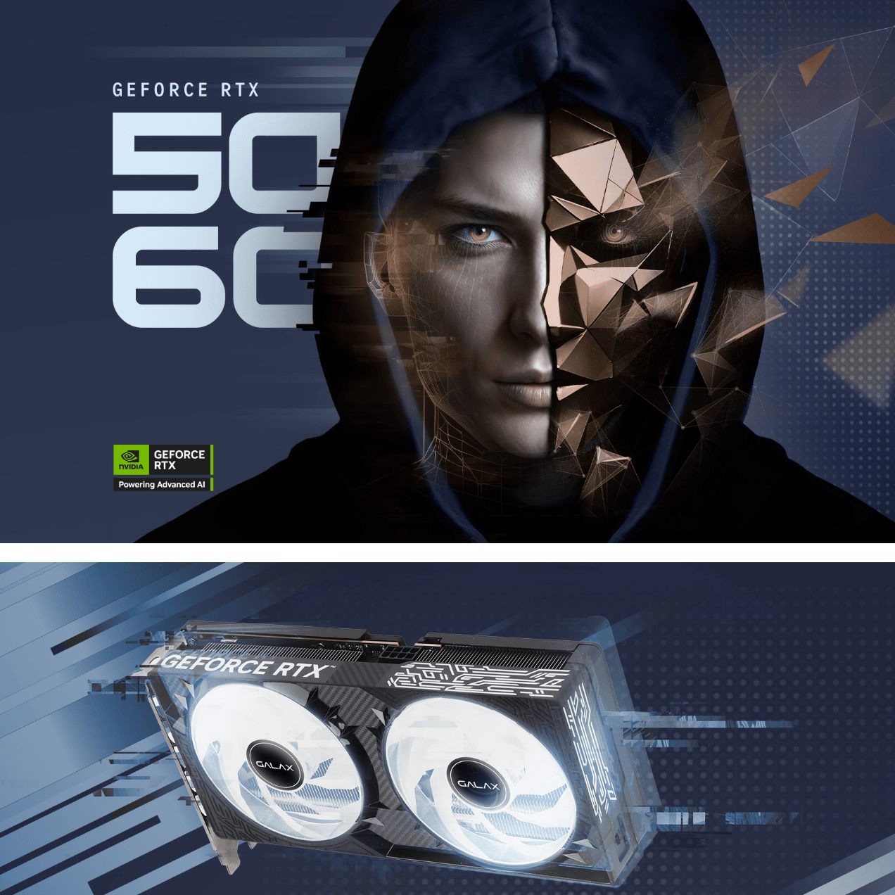 PLACA DE VIDEO NV RTX5060 8GB BLACK GF 1-CLICK OC 128BITS GDDR7 GALAX 56NSN8MDDCOC na Amazon