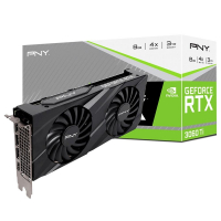 Placa De Video PNY NVIDIA Geforce RTX 3060Ti Dual Fan, 8GB GDDR6, LHR, DLSS, Ray Tracing - VCG3060T8LDFBPB1 na KaBuM!