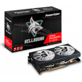 Placa de Vídeo PowerColor Hellhound Radeon RX 6600 8GB GDDR6 FSR Ray Tracing AXRX 6600 8GBD6-3DHL na Terabyte Shop