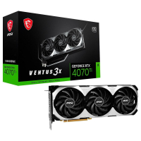 Placa De Vídeo RTX 4070 Ti Ventus MSI NVIDIA GeForce, 12 GB GDDR6X, DLSS 3, Ray Tracing na KaBuM!