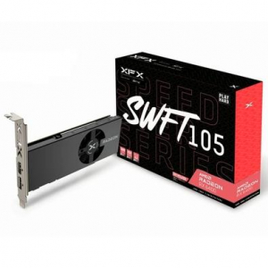 Placa de Vídeo XFX Speedster SWFT105 AMD Radeon RX 6400 Gaming 4GB GDDR6 Ray Tracing RDNA2 - RX-64XL4SFG2 na KaBuM!