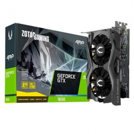 Placa de Vídeo ZOTAC GAMING GeForce GTX 1650 AMP Core 12 Gbps 4GB GDDR6 - ZT-T16520J-10L na KaBuM!
