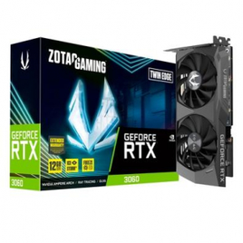 Placa de Vídeo ZOTAC GAMING GeForce RTX 3060 Twin Edge 15Gbps 12GB GDDR6 Ray Tracing - ZT-A30600E-10M na KaBuM!