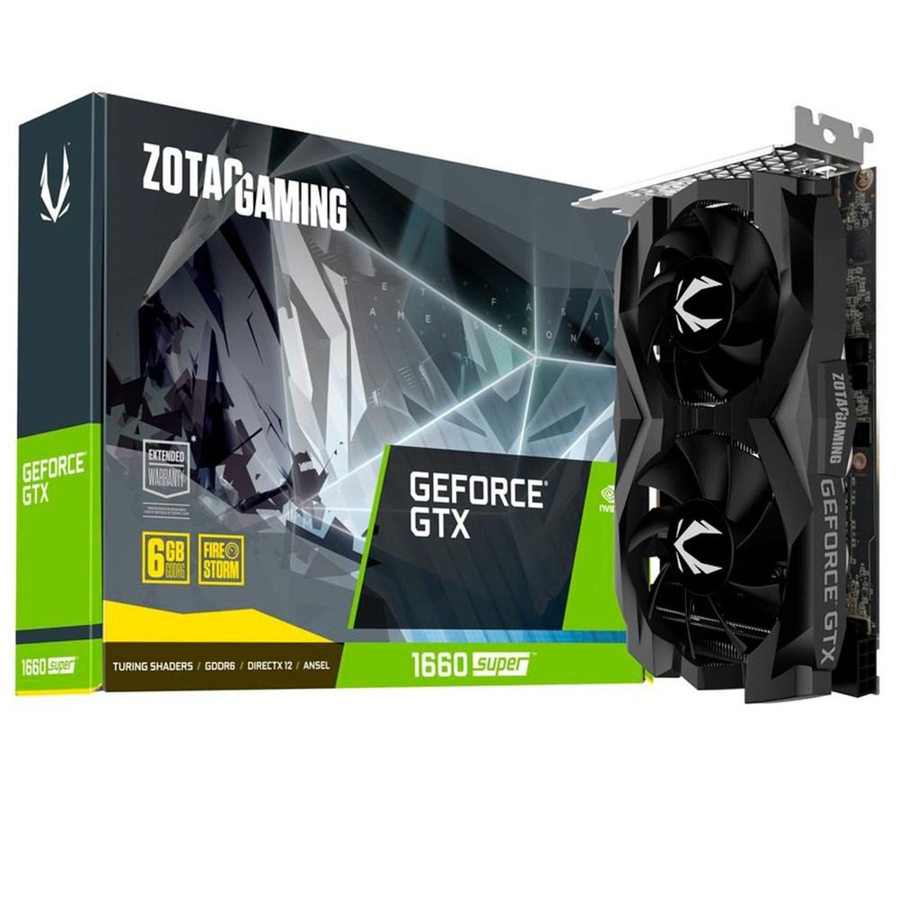 Placa de Vídeo Zotac Gaming NVIDIA GeForce GTX 1660 Super Twin Fan, 6GB, GDDR6 – ZT-T16620F-10L na Magazine Luiza