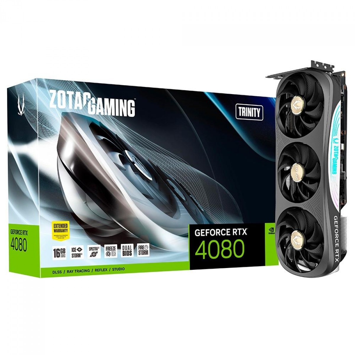 Placa De Vídeo Zotac NVIDIA GeForce RTX 4080 na Terabyte Shop