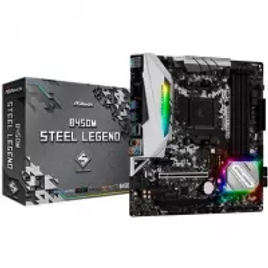 Placa-Mãe ASRock B450M Steel Legend AMD AM4 mATX DDR4 - 90-MXB9Y0-A0UAYZ na KaBuM!