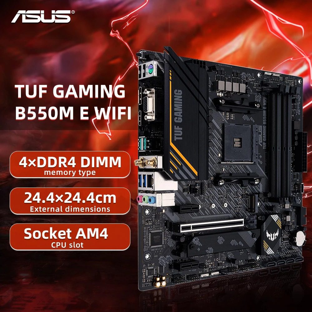 Placa Mãe Asus TUF B550M-E WiFi na Aliexpress