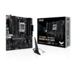 Placa-Mãe ASUS TUF GAMING A620M-PLUS WIFI, AMD AM5, mATX, DDR5, Wi-Fi, Bluetooth, Preto - 90MB1F00-M0EAY0 na KaBuM!